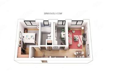 De vanzare apartament 2 camere Militari Residence - 1