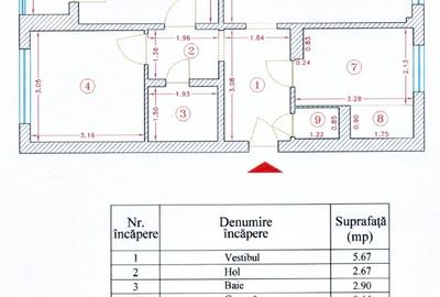 Apartament spatios cu 3 camere, intr-un bloc solid, la parter - 8