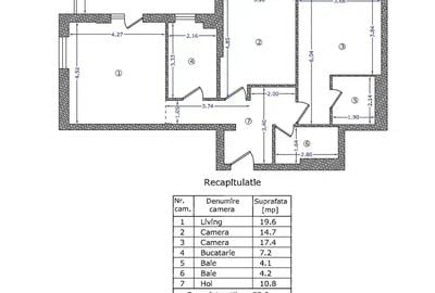 Apartament 3 camere The Suburb  Finisat complet Parcare inclusă - 16