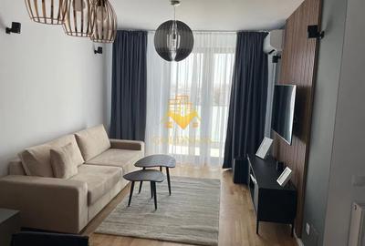 Apartament cu 2 camere semidecomandat, mobilat în Între Lacuri