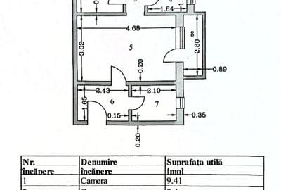 Apartament cu 3 camere, etaj 4, VASLUI zona CENTRU; - 8