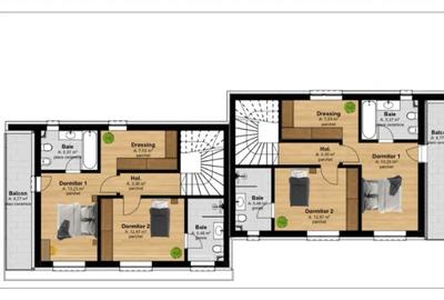 Duplex semifinisat 4 camere, 2 garaje,161 mp,teren liber 280 mp, Tauti - 5