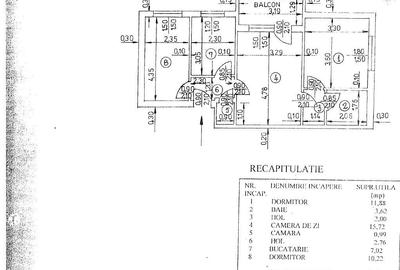 Apartament 3 camere 58,32 mp Aleea Muncii, Motru, jud.Gorj - 4