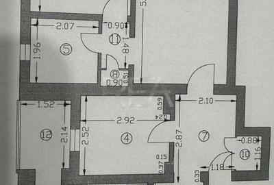 3 camere Dristor decomandat, centrală, et. 2, metrou, 65 mp, anvelopat - 8