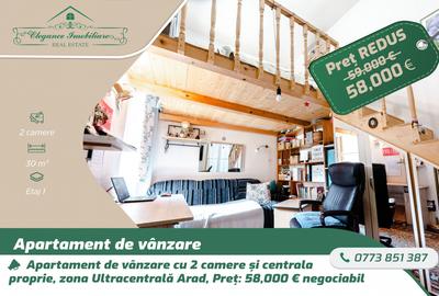 Apartament cu 2 camere si centrală proprie, zona Ultracentrală, Arad - 1
