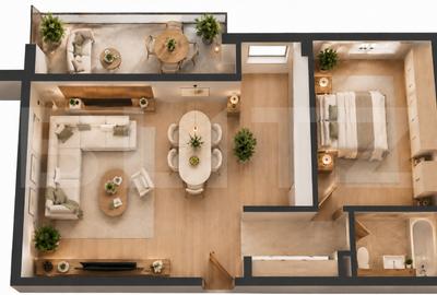 APARTAMENT 2 CAMERE | INTRE LACURI | CU CF - 1