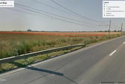 Teren intravilan 2 parcele de 8500 mp front la centura Aradului linga Metro - 8
