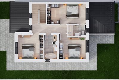 Duplex modern 116 mp | 5 camere | Teren 306 mp | Șura Mica - 1