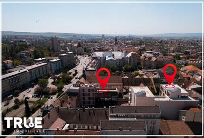 Ap. 2 cam, 57.3m? + 16.2m?, ultracentral, Arossa Center, Tg. Mureș! - 19