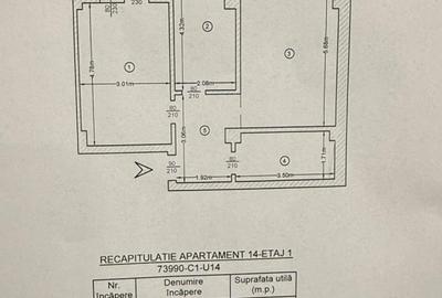 2 camere Decomandat- bloc nou - intabulat-  57 mp - 100000 euro TVA 21% inclus - 1