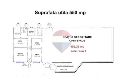 Hală depozitare și producție de închiriat în Brașov, Uzina 2, 550 mp - 1