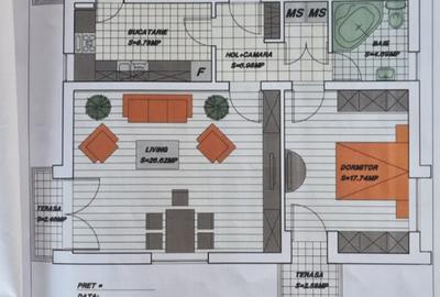 Apartament 2 camere-terasa 11 mp-bloc nou-Aurel Persu-Comision 0 - 4