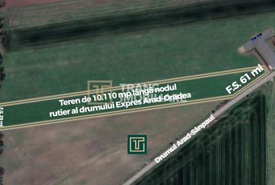 Teren strategic de 45115 mp, lângă viitorul nod al Drumului Expres Arad-Oradea - 2
