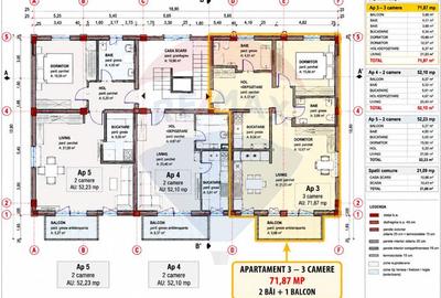 Apartament cu 3 camere de vânzare - zona semicentrală -Mărăști - 7
