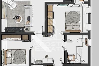 Jumatate de duplex nou cu 4 camere,Parta - 4