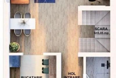 Casa - Duplex - 4 camere - 115mp - Curte 300mp - Utilitati - Sanpetru - 19