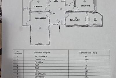 Apartament 3 camere str VICTORIEI - etajul 1 - 10