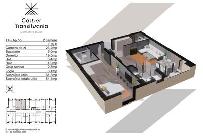 TRANSILVANIA RESIDENCE- CARTIER TRANSILVANIA, APARTAMENT 2 CAMERE - 16