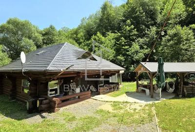 Cabană din lemn rotund, 210mp, ciubăr, jacuzzi, foișor, localitatea Băișoara - 1