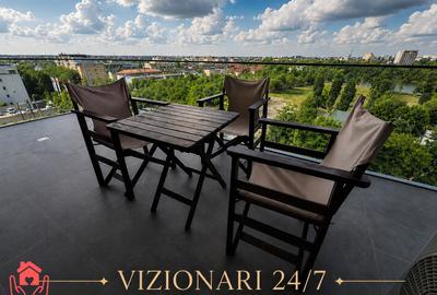Apartament cu 3 camere semidecomandat, mobilat în Băneasa