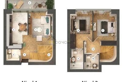 Apartament cu 3 camere decomandat în Nord
