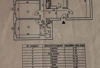 4 camere Timpuri Noi decomandat,centrală,parcare,an 1986,metrou,84 mp - 18