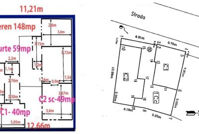 Casă de vanzare 4 camere 2 corpuri de clădire - 6