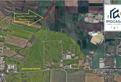 Teren Intravilan Industrial PUZ abrobat Centura Vest Arad E68 - 1