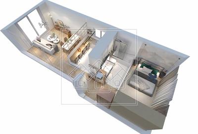Apartament 2 camere, jaluzele electrice, aer cond. (NCL-41D-MI) - 9
