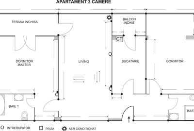 Mamaia, central, 3 camere decomandate lux, 130 mp - 10