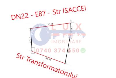 ID 7256 Teren INTRAVILAN - DN22 - E87 - Str ISACCEI