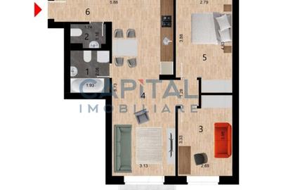Comision 0!Vanzare apartament cu 3 camere in cartierul Zorilor - 2