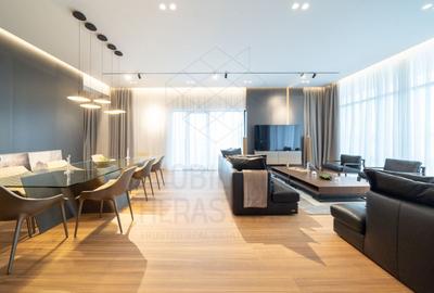 Penthouse cu 5 camere decomandat, mobilat în Băneasa