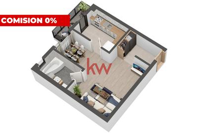 Apartament 1 cameră | 36 mp | Parter | Parcare inclusă | Valea Lupului - 2