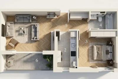 Apartament cu 2 camere decomandat în Ștefan cel Mare