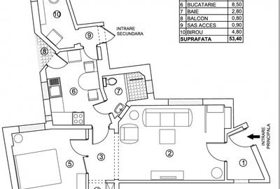 Apartament 2 camere metrou Piata Romana 2 min etaj 2 - Piata Amzei. - 3