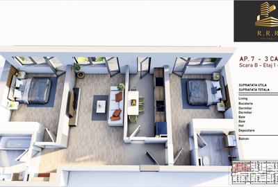 APARTAMENT 3 CAMERE , TRIPAN , INCALZIRE PARDOSEALA, STRADAL SOS GIURGIULUI - 1