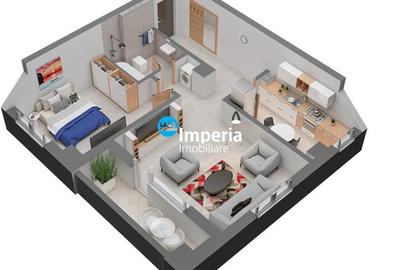 Apartament 2 cam de vanzare,57 mp,Dacia - 8
