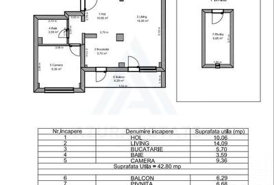 Apartament modern 43 mp utili balcon inchis pivnita 10 mp pe Siretului - 8