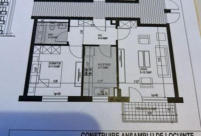Apartament  2 camere decomandat, mobilat si utilat, parcare inclusa. Zona Tracto - 5