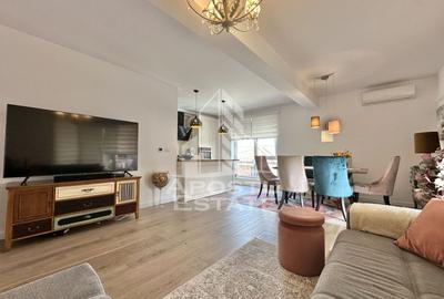 Apartament cu 3 camere semidecomandat, mobilat în Giroc