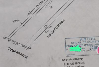 Teren  2850 mp Budeasa strada principala parcelabil