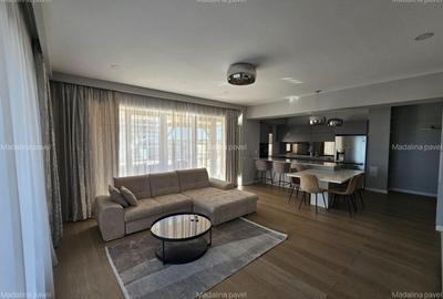 Apartament cu 3 camere semidecomandat, mobilat în Pipera