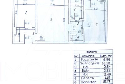 Apartament 2 camere de VANZARE, strada Garofitei - 7