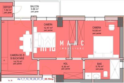 Apartament cu 3 camere decomandat în Hipodrom 3