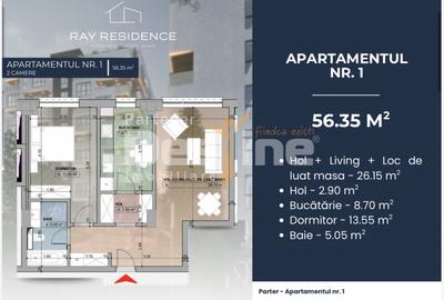 Apartament 2 camere, Cornitoiu - 2