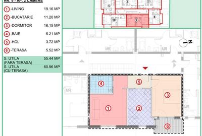 Apartament cu 2 camere decomandat în Central
