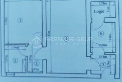 Apartament cu 2 camere în Podu Roș