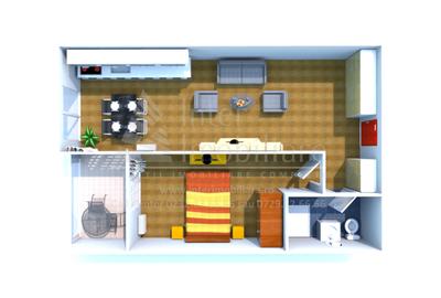 Apartament cu 2 camere semidecomandat în Mamaia-Sat