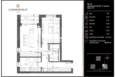 Apartment Premium | Zona Răcădău | 64 MP - 13